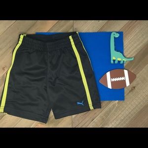 12M Puma Kids Black Athletic Shorts